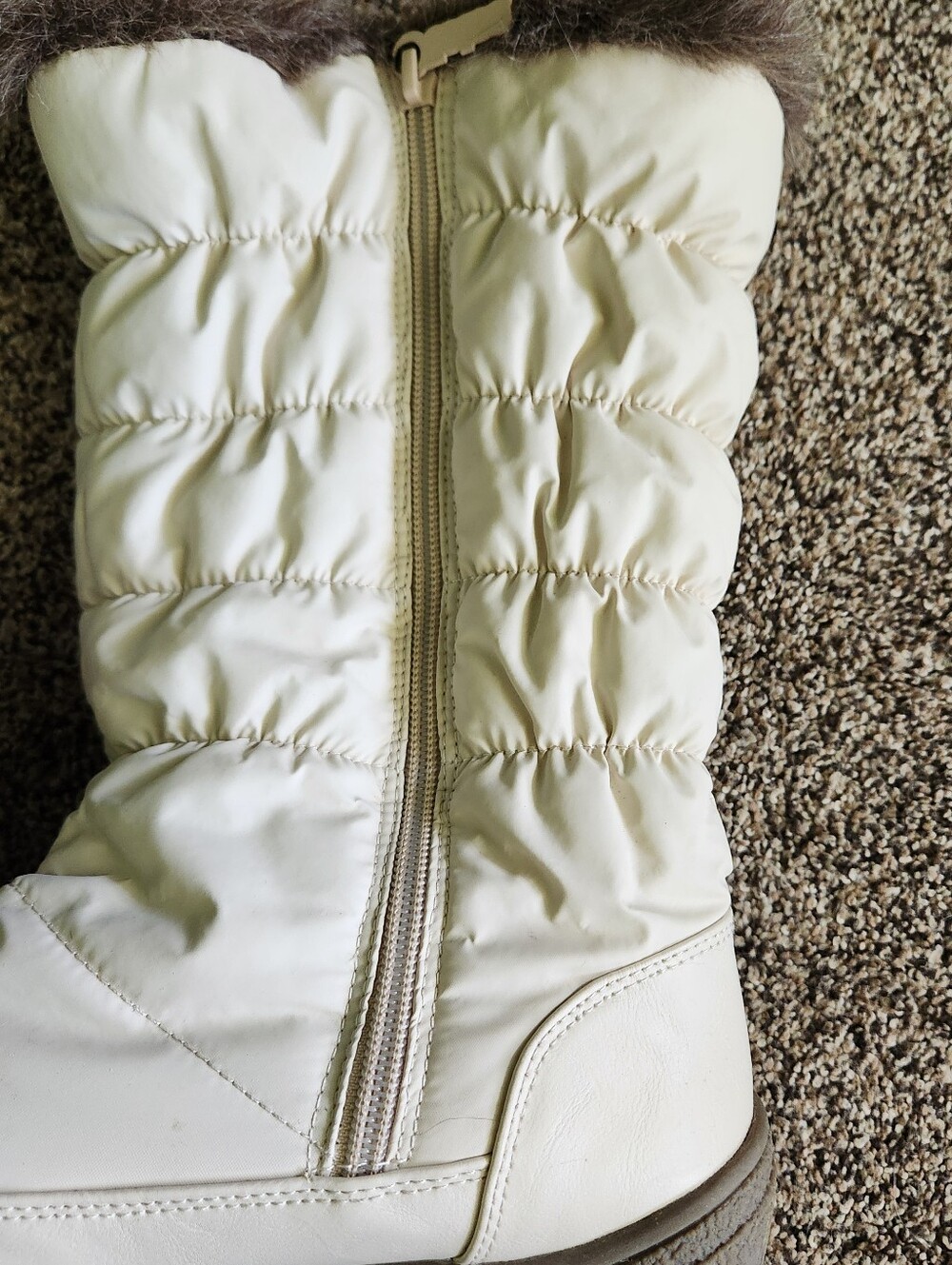 Totes Tracey III Women's Snow Boots Size 8M Double Buckle Zip Faux Fur Lining - Picture 3 of 8
